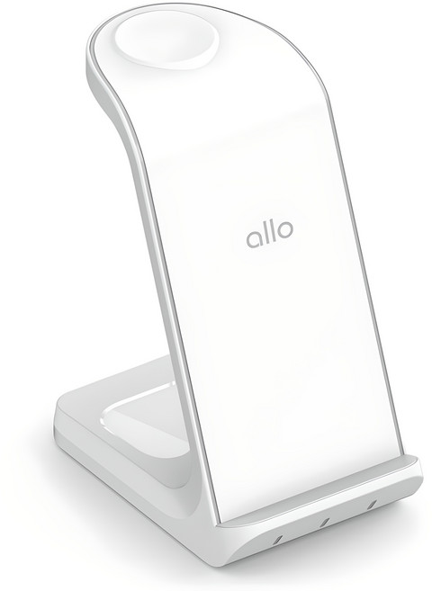 알로코리아 3in1 프로 갤럭시 아이폰 올인원 고속 무선 충전기 UC320WA, 화이트, 1개