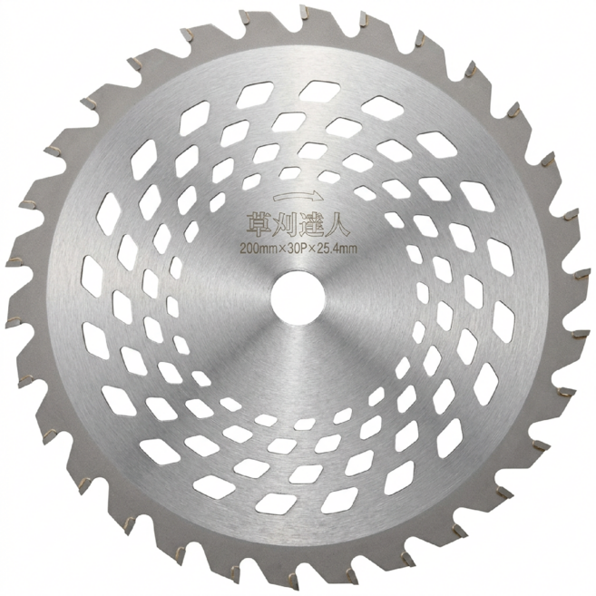 산요메탈 예초기 원형날 8인치 200mm 30P 예취기 나이론 커터 줄 와이어 잔디 잡초제거 벌초 예초 작업 공구, 1개