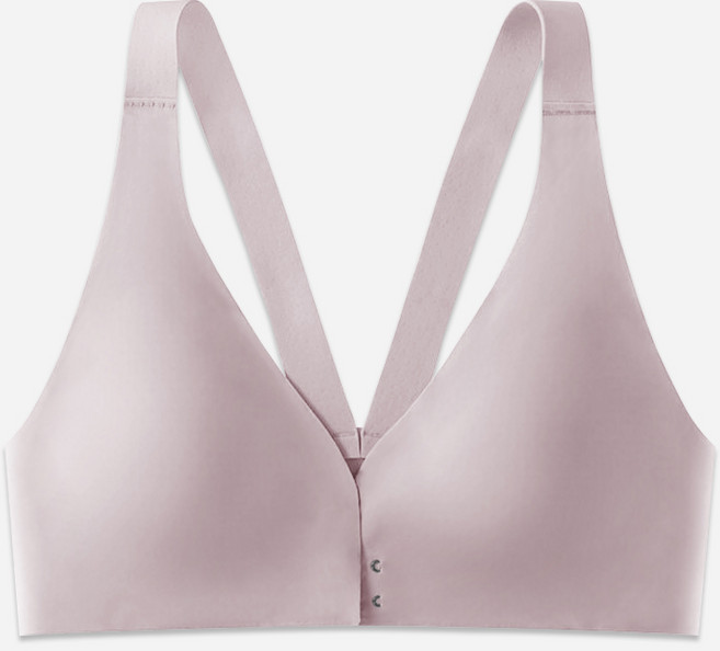 패션파트너 (4color / A~F컵) 초경량 심리스 무봉제 노와이어 이중 앞후크 초밀착 풀컵 브라 탑 4size