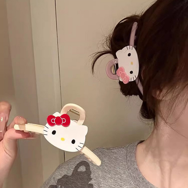 투니스 여성 귀여운 고양이 헤어핀 2개입