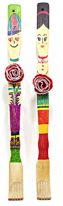 뚝딱공작소 어린이 미술 학습 교구 카네이션 효자손 만들기 세트, 카네이션 효자손 만들기 1개, 단색, 1개