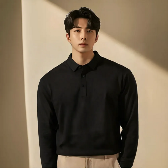 어썸유닛 남성 pk 긴팔 카라티