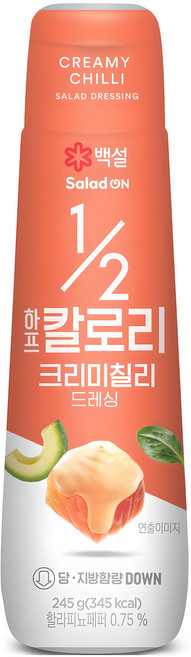 백설 하프칼로리 크리미 칠리 드레싱, 245g, 1개