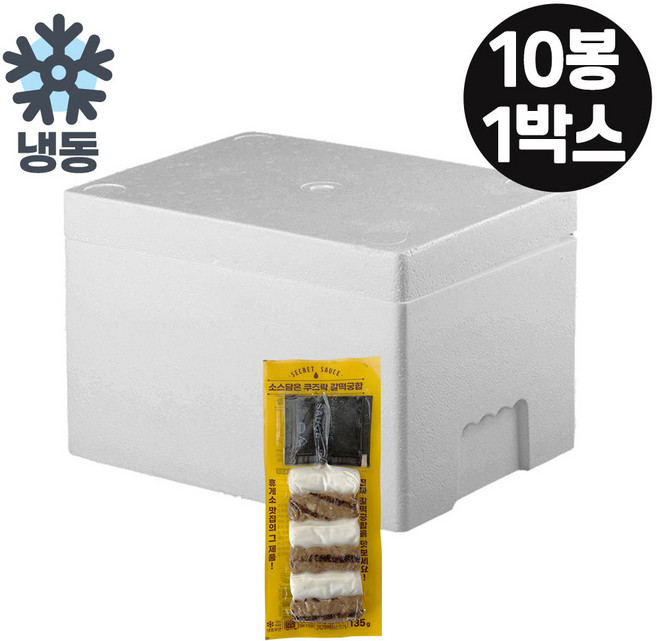 쿠즈락 소스담은 쿠즈락 갈떡궁합 135g 낱개포장 10팩, 1세트