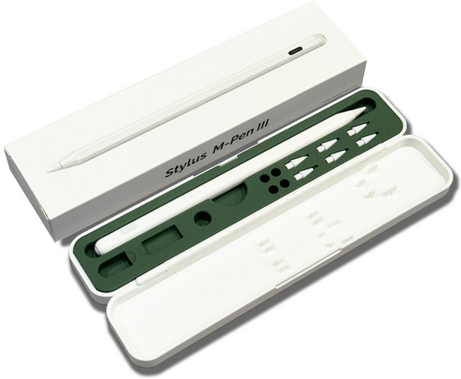 DSM 아이패드 호환 스타일러스 스마트 터치펜 화이트 1개