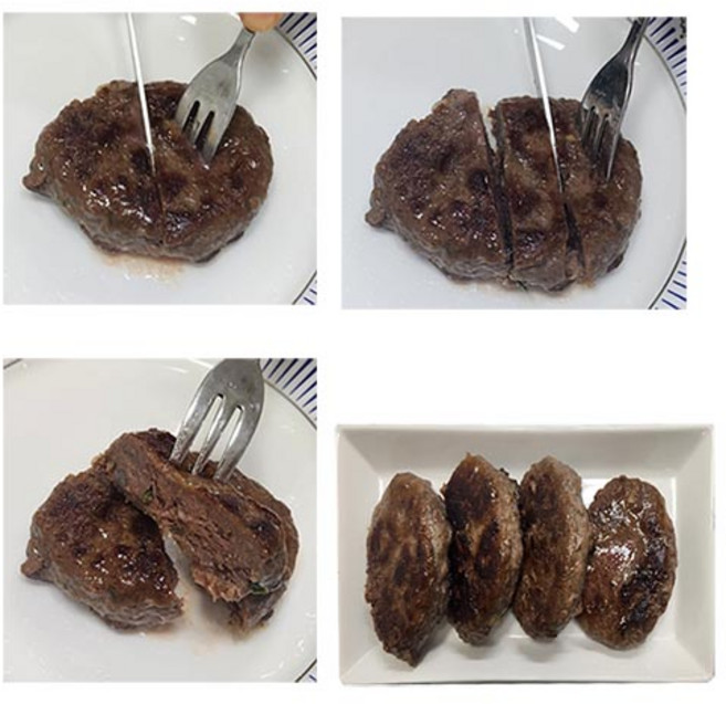 엄마손 수제 한우 떡갈비 스테이크-4kg 업소 전문용), 50개, 80g