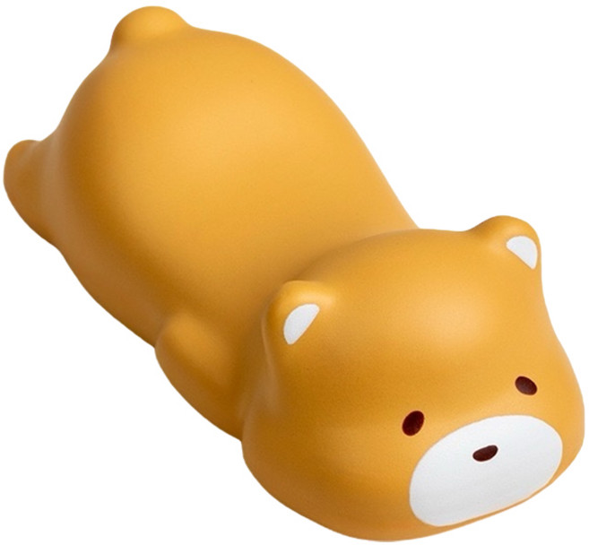 可愛動物造型護腕滑鼠墊 柔軟舒適 減壓療癒 辦公室小物, 棕色熊熊, 1個