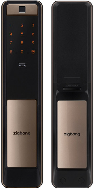 직방 loT 지문 현관문 푸시풀 도어락 SHP-DP960 WI-FI 일체형 원격 보안 앱, 셀프설치, 고객직접설치