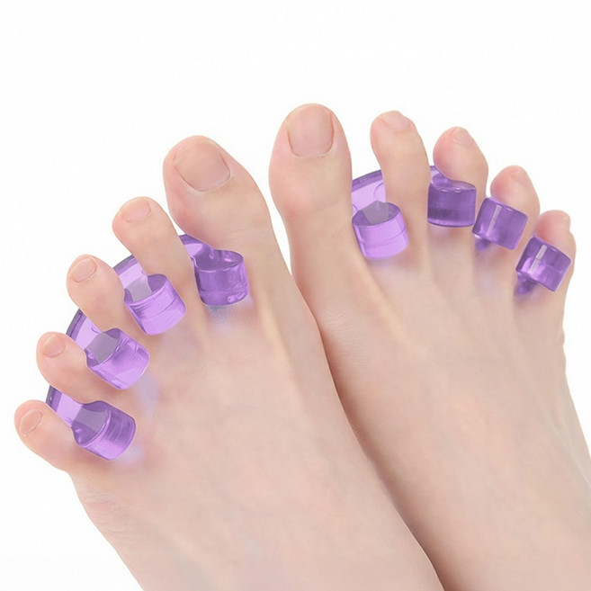 소요상점 실리콘 발가락 벌리개 2개입, 1세트, 퍼플