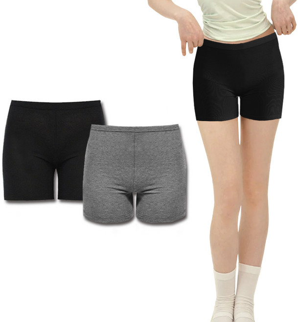 글로리 [국내산]면스판 3부 속바지 치마 원피스 교복 2P/3P[여학생]