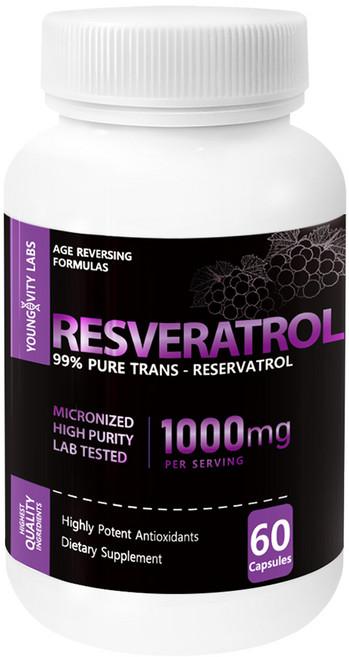 리쥬바셀 레스베라트롤 1000mg 99% 순도 60캡슐, 1개