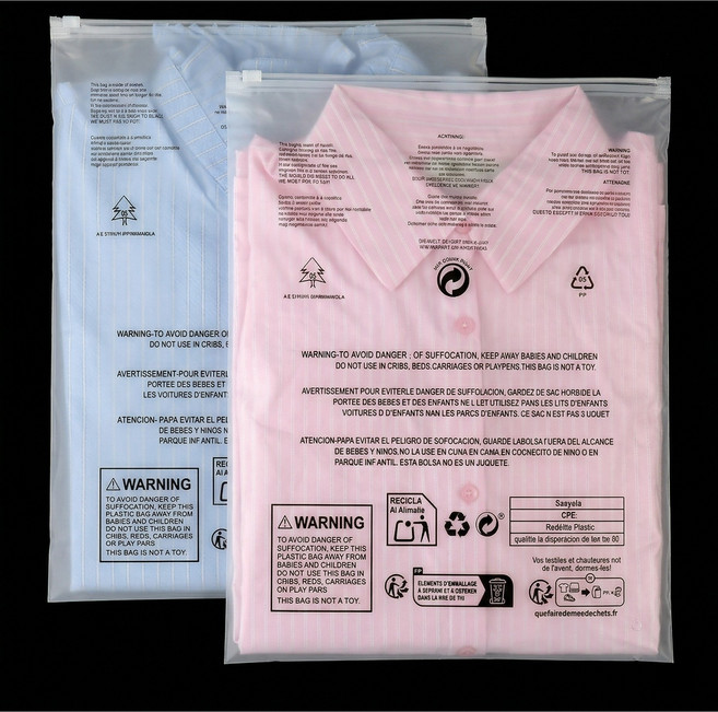 디한스 투명 반투명 PE 폴리백 의류 지퍼백 30x40cm, 50개