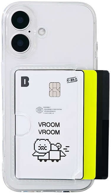 온엘케이 렌즈 풀커버 슬라이드 카드 3장 수납 휴대폰 케이스