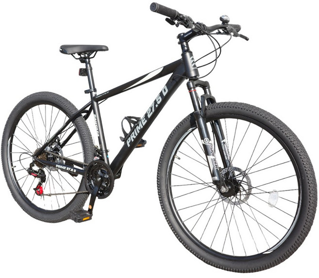 27.5인치 MTB자전거 디스크브레이크 21단 산타자 프라임27.5D, 1개, 180cm, 블랙그레이+미조립