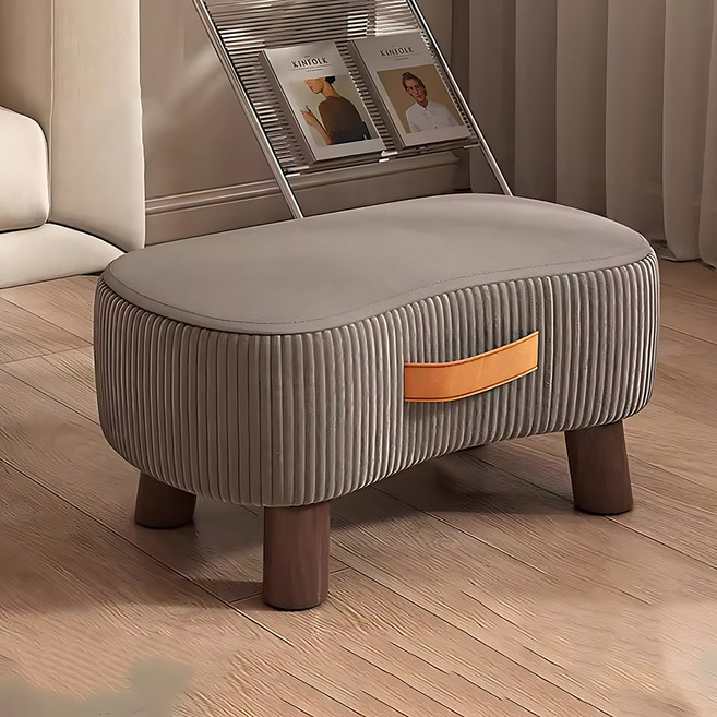 인테리어 받침 미니 의자 로우 스툴, 다크그레이, 1개