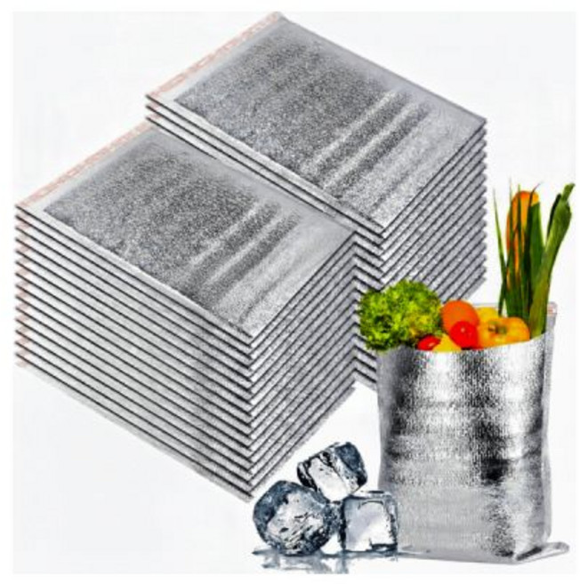 은박 보온 보냉 봉투 300x400+40 100매 택배 배달 포장 캠핑 야외 식품, 1