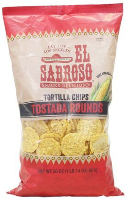 El Sabroso Yellow Corn Tortilla Chips 851g, 1개, 1g