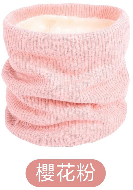 保暖圍脖 絨毛加厚針織圍巾