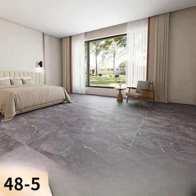 3m 3.3m 폭넓은 바닥재 가죽 두꺼운 셀프 접착 장판, 타일 그레이