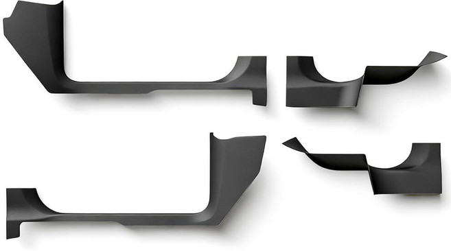 테슬라 모델 Y 주니퍼 2025 2026 액세서리용 전면 및 후면 도어 엔트리 임계값 스트립 프로텍터 씰 보호 커버 4개.