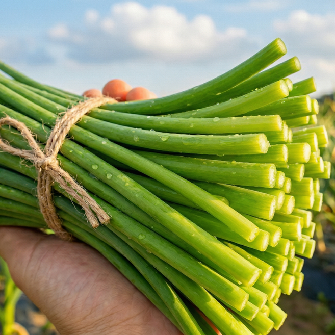 [깐깐한선별] 국산 싱싱한 아삭아삭 마늘쫑, 1개, 500g