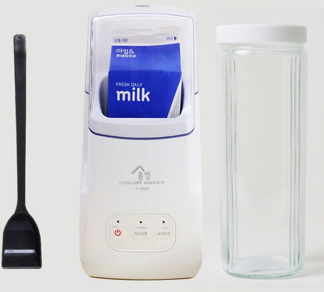 홈빙 초간편 요거트 카스피해 메이커 Y-5000 (유리병 포크레인스푼 포함), 홈빙요구르트제조기(유리병포함)Y-5000
