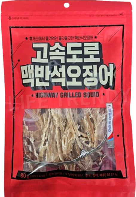 명성 고속도로 맥반석 오징어, 1개, 80g