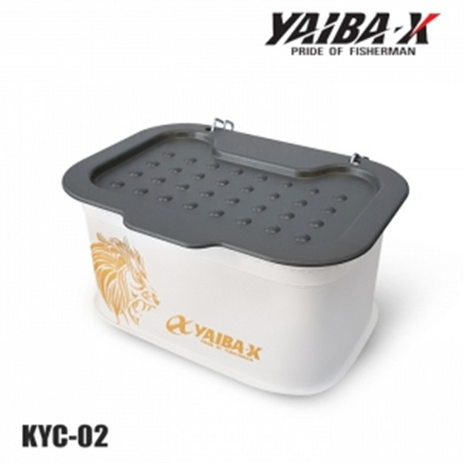 야이바엑스 물빠짐 미끼통 1단 KYC-02 화이트, 1개