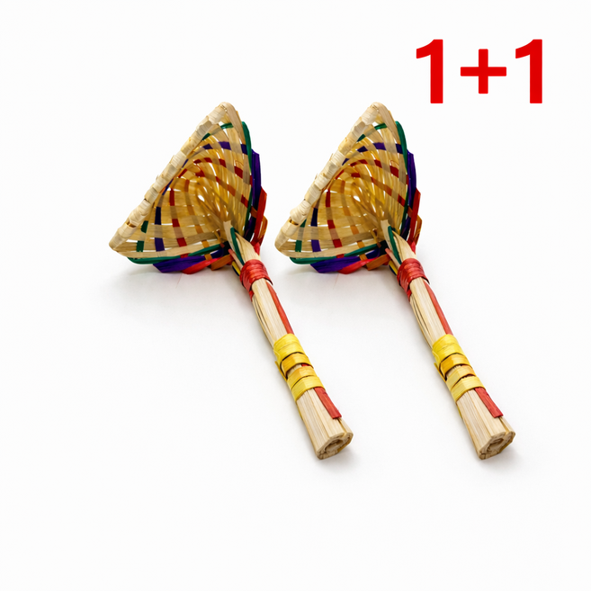 복조리 1p 한국 전통공예 수공예품 복조리개 색동 만들기 재료 인테리어 소품 개업 선물, 복조리1+1_1세트