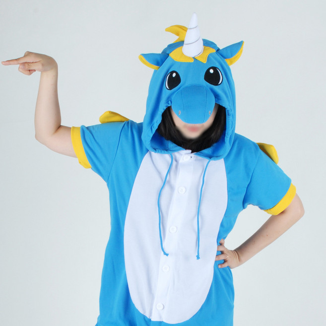 [스위트홀릭]반팔 동물잠옷 - 플라이 핫블루유니콘