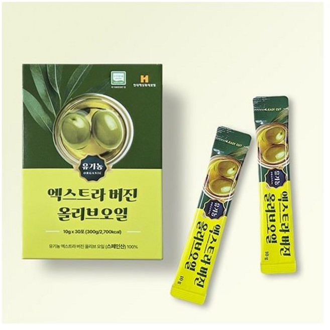 웰러스 유기농 엑스트라 버진 올리브오일 10g x 30포 184854