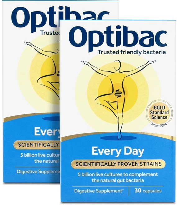 옵티박 에브리 데이 프로바이오틱스 50억 유산균 30정 2개 Optibac Every Day Probiotics Digestive Supplement - 쿠팡