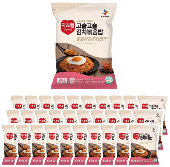 CJ 이츠웰 고슬고슬 김치볶음밥 300g, 30개
