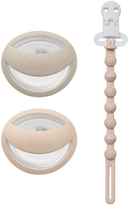 누크 마미필 쪽쪽이 X 토트랩 쪽쪽이 홀더 SET, 1세트, 그레이지,샌드스톤+코스믹라떼베이지, S1 (0~9개월)