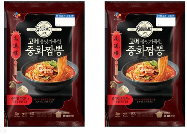 고메 중화짬뽕 652gx2개, 652g, 2개