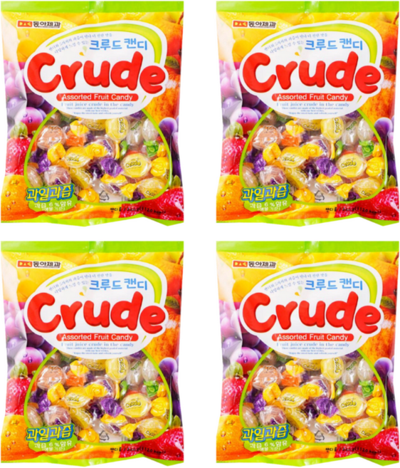 동아제과 크루드캔디, 280g, 4개