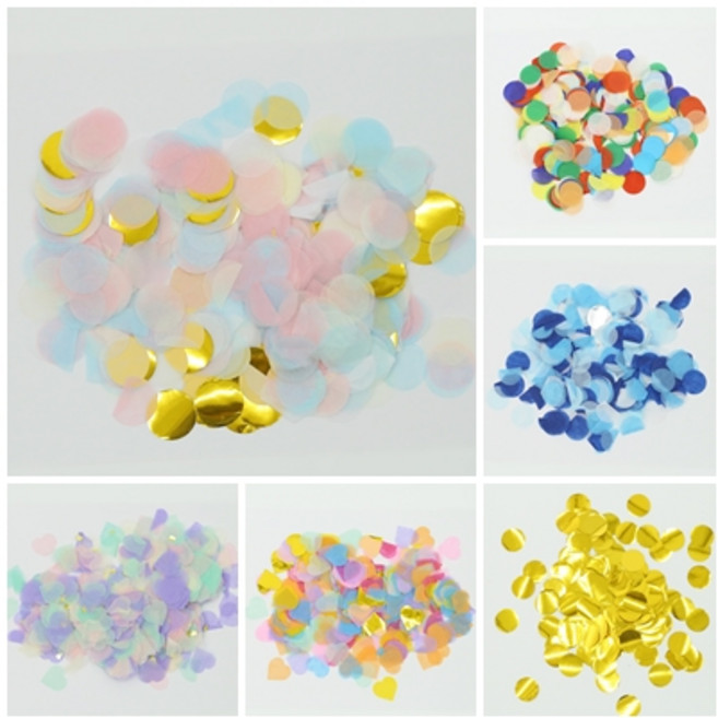 파티지엥 콘페티 컨페티 종이 결혼식 꽃가루 조화 장미 꽃잎, (컨)7.스카이-30g