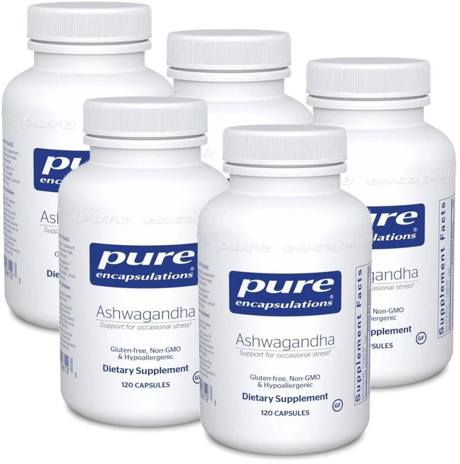 퓨어인캡슐레이션 아슈와간다 캡슐 Pure Encapsulations Ashwagandha, 5개, 120정 - 쿠팡