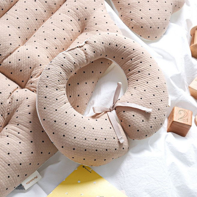 마롤로뜨 사계절 목쿠션 코지도트 목베개, 베이지_코지도트 목쿠션