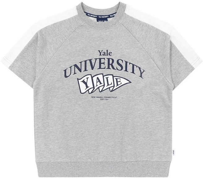 예일 키즈 레터링 세미 오버핏 티셔츠 YAK23TS28