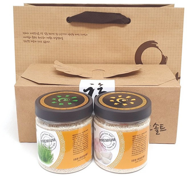 조문 장례 조의 답례품 신안 함초소금 2종세트, 300g, 2개