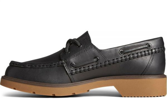 Sperry 여성용 웰스 보트 슈즈 블랙. 10 355347, 블랙
