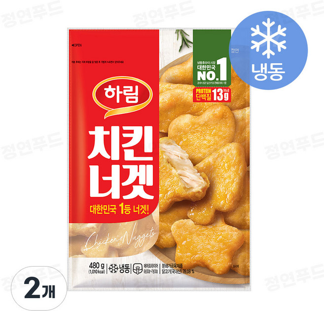 하림 치킨너겟, 480g, 2개