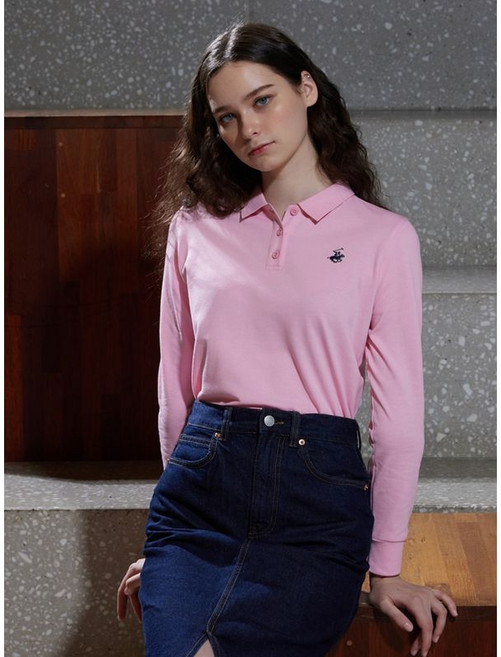 비버리힐스폴로클럽 여성 PK 폴로 카라 긴팔티셔츠 TS505