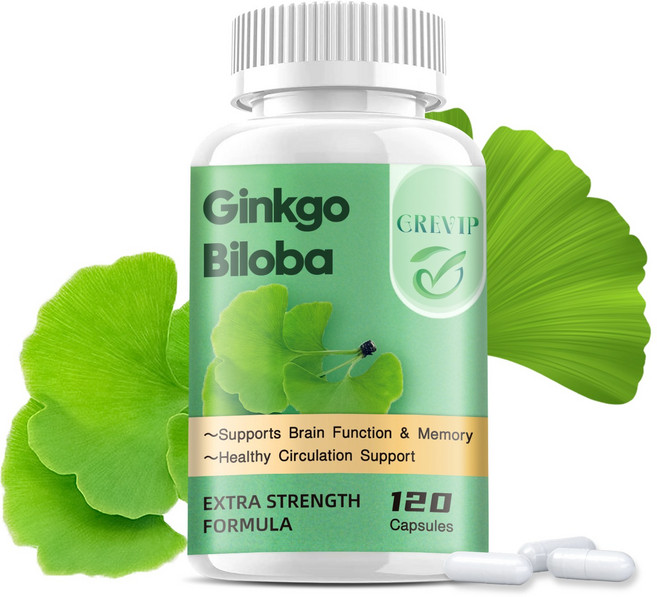GREVIP Ginkgo Biloba Capsules Supports Brain Function & Memory, 120組