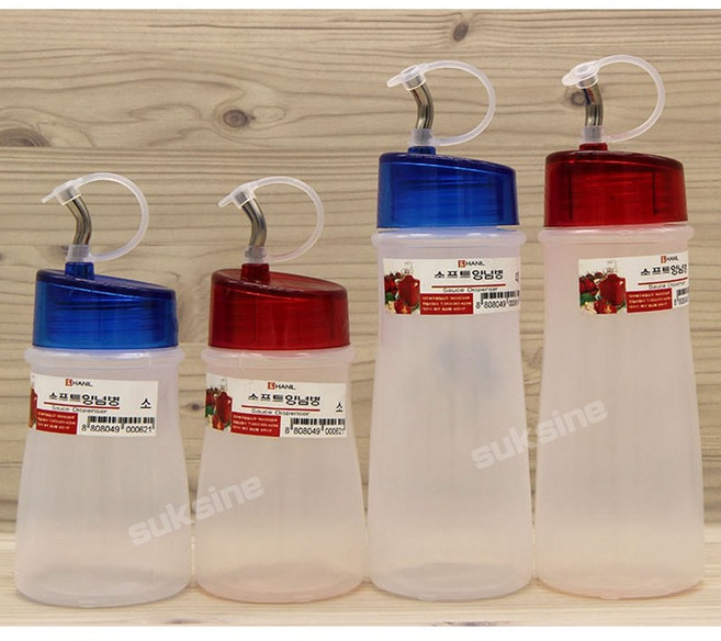 소프트 양념병 색상램덤 오일병 기름병 식초병 식초통 초장병 간장병 간장통, 대, 1개, 280ml