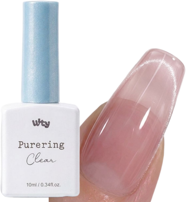 백억언니 위티 퓨어링 투명 자석 젤네일 유리알 레이어드, 1개, 10ml, 클리어