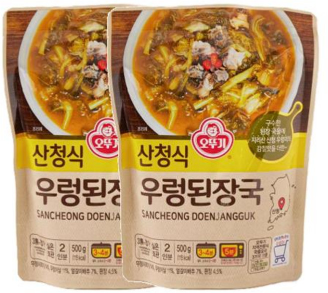 오뚜기 산청식 우렁된장국 500g 2개