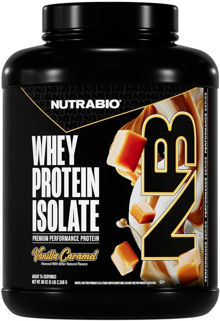 뉴트라바이오 웨이 프로틴 아이솔레이트 바닐라 캐러멜, 2268g, 1개 - 쿠팡