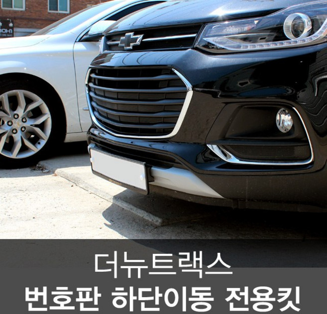 더뉴트랙스 정품 번호판가드 번호판 하단 이동 전용킷, 1개